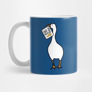 Funny Goose Says Wash Your Hands Mug